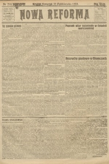 Nowa Reforma. 1923, nr 216
