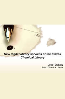 New digital library services of the Slovak Chemical Library