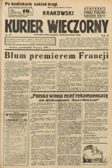 Krakowski Kurier Wieczorny : niezależny organ demokratyczny. 1938, nr 72
