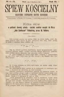 Śpiew Kościelny : czasopismo poświęcone muzyce kościelnej. 1901, nr 4 i 5