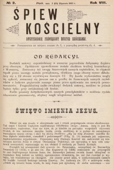 Śpiew Kościelny : dwutygodnik poświęcony muzyce kościelnej. 1903, nr 2