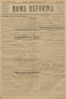 Nowa Reforma. 1924, nr 37