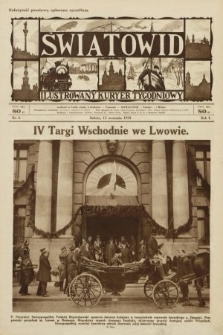 Światowid : ilustrowany kuryer tygodniowy. 1924, nr 6