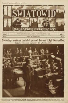Światowid : ilustrowany kuryer tygodniowy. 1924, nr 7