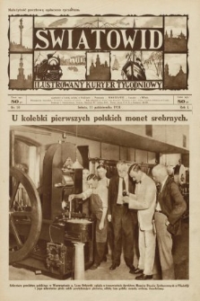 Światowid : ilustrowany kuryer tygodniowy. 1924, nr 10