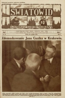 Światowid : ilustrowany kuryer tygodniowy. 1924, nr 20
