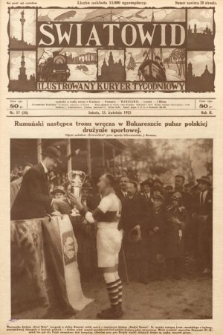 Światowid : ilustrowany kuryer tygodniowy. 1925, nr 17