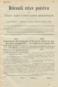 Dziennik Ustaw Państwa dla Królestw i Krajów w Radzie Państwa Reprezentowanych. 1895, cz. 79