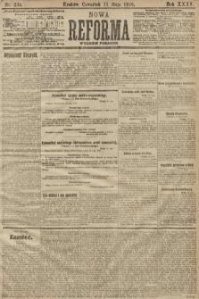 Nowa Reforma (wydanie poranne). 1916, nr 235