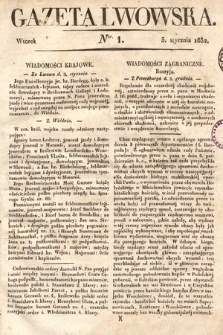 Gazeta Lwowska. 1832, nr 1