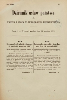 Dziennik Ustaw Państwa dla Królestw i Krajów w Radzie Państwa Reprezentowanych. 1890, cz. 50