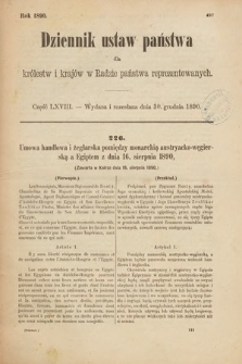 Dziennik Ustaw Państwa dla Królestw i Krajów w Radzie Państwa Reprezentowanych. 1890, cz. 68