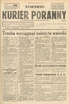 Krakowski Kurier Poranny : niezależny organ demokratyczny. 1938, nr 72