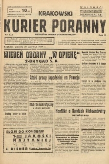 Krakowski Kurier Poranny : niezależny organ demokratyczny. 1938, nr 172