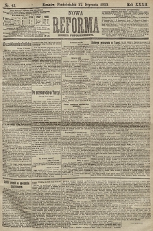 Nowa Reforma (numer popołudniowy). 1913, nr 43
