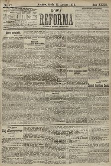 Nowa Reforma (numer popołudniowy). 1913, nr 71