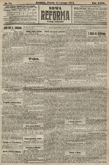 Nowa Reforma (numer poranny). 1913, nr 74