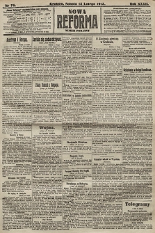 Nowa Reforma (numer poranny). 1913, nr 76