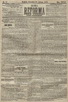 Nowa Reforma (numer popołudniowy). 1913, nr 97