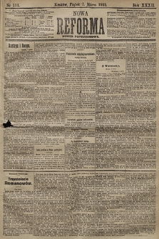 Nowa Reforma (numer popołudniowy). 1913, nr 111