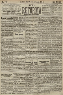 Nowa Reforma (numer popołudniowy). 1913, nr 179