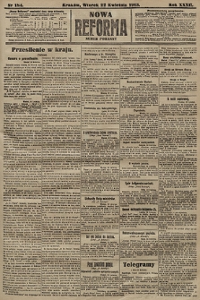Nowa Reforma (numer poranny). 1913, nr 184