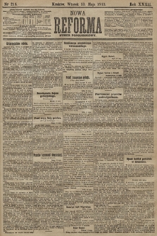 Nowa Reforma (numer popołudniowy). 1913, nr 216
