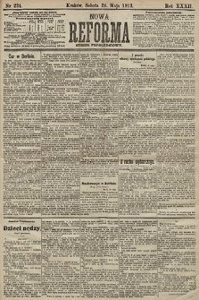 Nowa Reforma (numer popołudniowy). 1913, nr 234