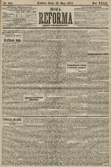 Nowa Reforma (numer popołudniowy). 1913, nr 240