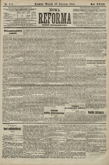 Nowa Reforma (numer popołudniowy). 1913, nr 274