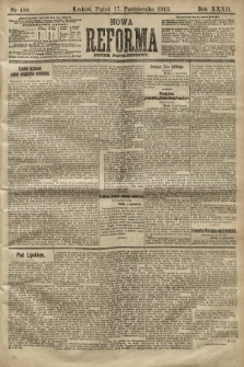 Nowa Reforma (numer popołudniowy). 1913, nr 480