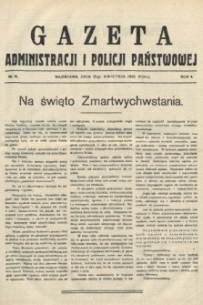 Gazeta Administracji i Policji Państwowej. 1922, nr 16