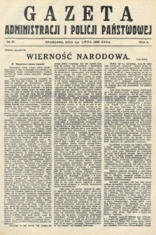 Gazeta Administracji i Policji Państwowej. 1922, nr 27