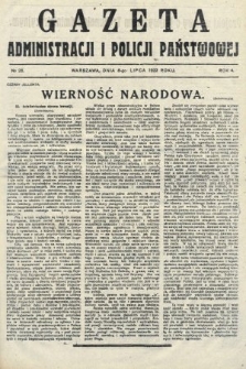 Gazeta Administracji i Policji Państwowej. 1922, nr 28