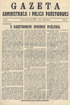 Gazeta Administracji i Policji Państwowej. 1922, nr 29