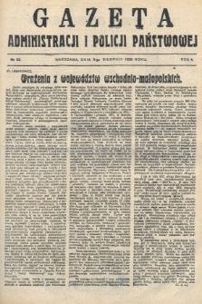 Gazeta Administracji i Policji Państwowej. 1922, nr 32
