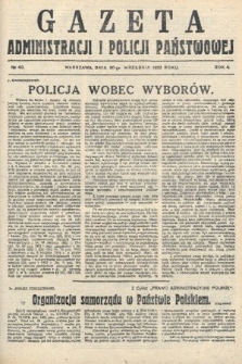 Gazeta Administracji i Policji Państwowej. 1922, nr 40
