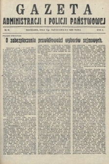 Gazeta Administracji i Policji Państwowej. 1922, nr 41