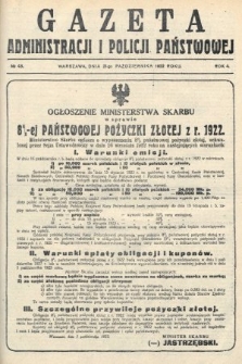 Gazeta Administracji i Policji Państwowej. 1922, nr 43