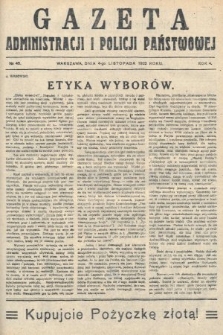 Gazeta Administracji i Policji Państwowej. 1922, nr 45
