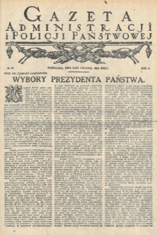 Gazeta Administracji i Policji Państwowej. 1922, nr 49