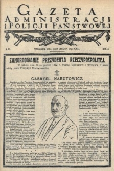 Gazeta Administracji i Policji Państwowej. 1922, nr 51