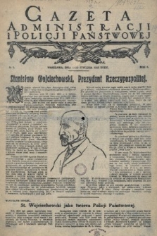 Gazeta Administracji i Policji Państwowej. 1923, nr 1