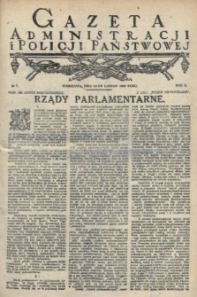 Gazeta Administracji i Policji Państwowej. 1923, nr 7