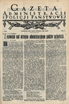 Gazeta Administracji i Policji Państwowej. 1923, nr 40