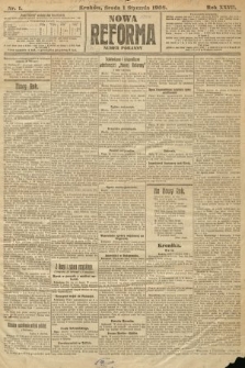 Nowa Reforma (numer poranny). 1908, nr 1