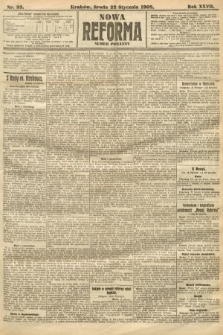 Nowa Reforma (numer poranny). 1908, nr 33