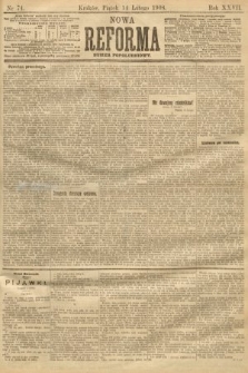 Nowa Reforma (numer popołudniowy). 1908, nr 74