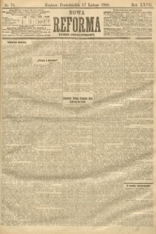 Nowa Reforma (numer popołudniowy). 1908, nr 78