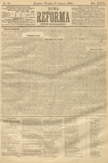Nowa Reforma (numer popołudniowy). 1908, nr 92